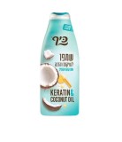 Sampon, Keff, Cheratina Ulei de Cocos, pentru par restaurare si protectie, 500ml