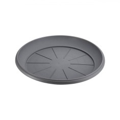 Farfurie Ghiveci Flori, Antracit, Diametru 23cm, &Icirc;nălțime 3cm, Plastic
