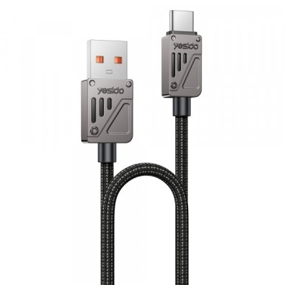Cablu Date si Incarcare USB-A - USB-C Yesido CA135C, 18W, 1.2m, Negru foto