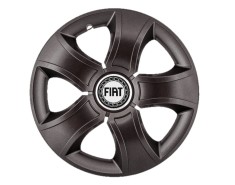 Set 4 capace roti Bis Negru R15 pentru gama auto Fiat