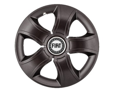 Set 4 capace roti Bis Negru R15 pentru gama auto Fiat foto