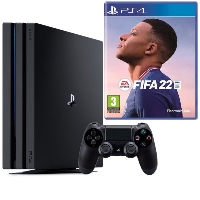 Consola Sony PlayStation 4 PRO PS4 1TB + Controller + FIFA 22 Second-Hand SH foto