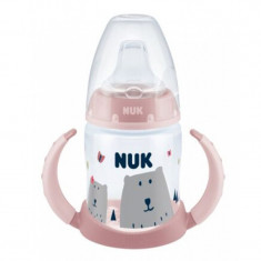 Biberon cu cioc si manere 150 ml Nuk First Choice 215304, Roz foto