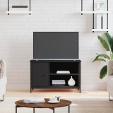 Comodă TV, negru, 80x40x50 cm, lemn prelucrat, vidaXL
