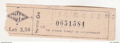 bnk div Autotransport - bilet de calatorie - 3.50 lei foto