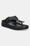 Blauer papuci NOMA femei, culoarea negru, cu toc plat, S5NOMA02