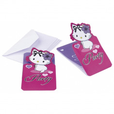 Invitatii de petrecere Charmmy Kitty, Amscan 552191, Set 6 buc foto