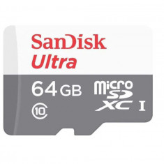 Card de Memorie SanDisk MicroSDHC, 64GB, Adaptor SD, Class 10