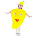 Costum Mango Copii IdeallStore&reg;, Galben, Fetru, 3+ Ani, Unisex, Marime Universala - Carnaval, Halloween, Petreceri