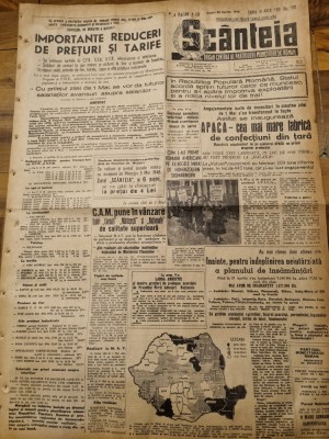 scanteia 30 aprilie 1948- fabrica de confectii APACA,15.8 mil. de locuitori RPR foto