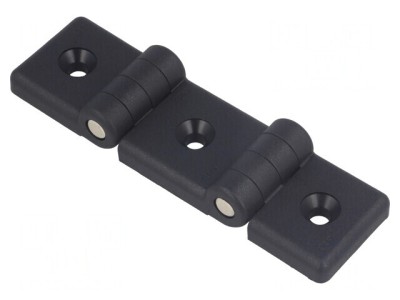 Balama tehnopolimer neagră 124mm x 36mm pentru profile foto