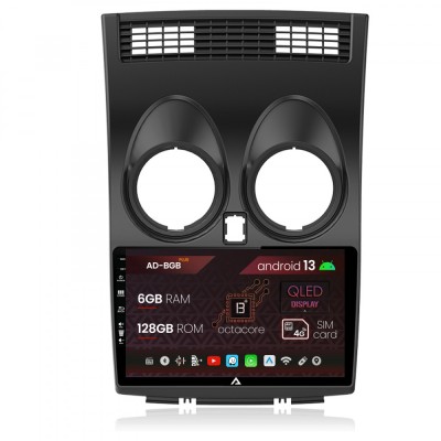 Navigatie Nissan Qashqai (2006-2013), Android 13, B-Octacore 6GB RAM + 128GB ROM, 9 Inch - AD-BGB9006+AD-BGRKIT161 foto