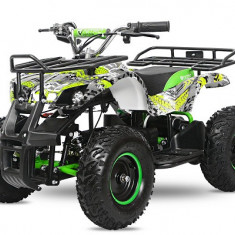 ATV electric NITRO Torino Quad 1000W 48V cu anvelope 13x4.10-6, grafiti green