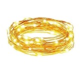 Fir iluminare decorativa cu 10 LED-uri, 1m, alb cald