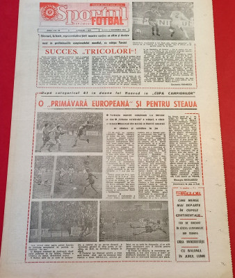 Ziarul Sportul supliment FOTBAL 08.11.1985 (Steaua, Craiova in Europa) foto