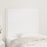 Cumpara ieftin Tăblii de pat, 2 buc, alb, 100x5x78/88 cm, piele ecologică