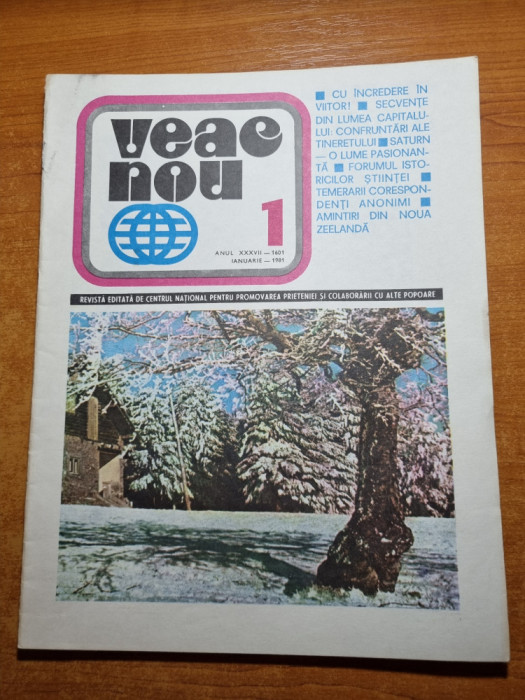 revista veac nou ianuarie 1981-teatrul tandarica,produse romanesti in australia