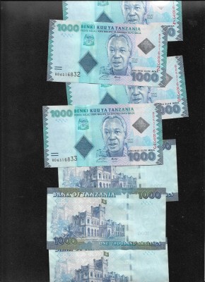 Tanzania 1000 1.000 shillings 2010 (19) aunc unc pret pe bucata foto