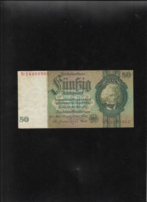 Germania 50 mark marci 1933 seria1448896 xf-aunc