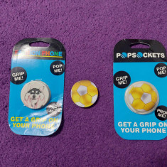 Suport standard adeziv POPSOCKET pentr telefoane mobile-FOTBAL-Minge/CAINE HUSKY