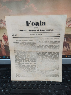 Foaia pentru Minte, Inimă și Literatură, nr. 10, 24 Martie 1862, Bucovina, 081 foto