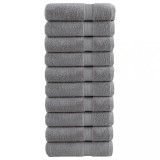 VidaXL Prosoape de m&acirc;ini premium SOLUND 10 buc gri 50x100cm 600gsm