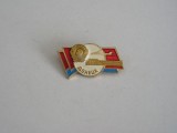 QW9 L 66 - insigna - aviatie - tematica orase - Donesk - Fosta URSS - aeroport, Europa