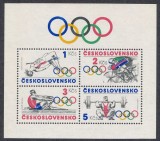 Cehoslovacia 1984 - Jocurile Olimpice, sport, bloc neuzat
