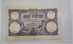 Bancnota 20 lei Ianuarie 1929 stare VF foto