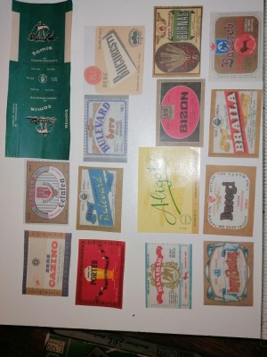 LOT ETICHETE BERE , VIN , TIGARI , AMBALAJE-nu garantez originalitatea foto