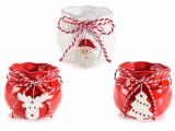 Cumpara ieftin Set 3 ghivece ceramica Craciun 8.5x7 cm