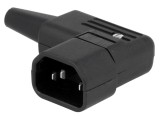 Conector alimentare AC 10A 250VAC IEC 60320 mufă tată 8,5mm