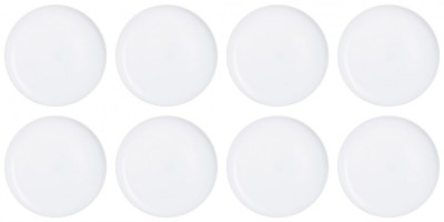 Set farfurii 8 piese, folosite pentru pizza, Opal, albe, diametru 32 cm foto