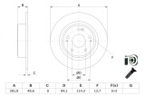 BOSCH 0 986 479 F76 Disc frana