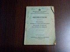 INSTRUCTIUNI - INTRETINEREA, STRANGEREA SI INLOCUIREA .. ARMAMENT ..IN CAMPANIE foto