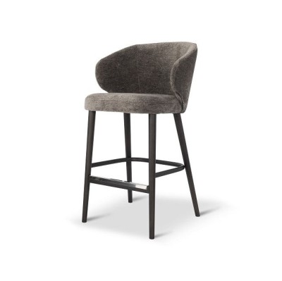 Scaun de bar din lemn tapitat cu material sau piele ✔ model CAPRICE foto