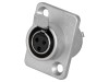 Conector XLR Mini Mama 3 Pini Amphenol AG3FCRV, Montare Panou, Lipire, 5A