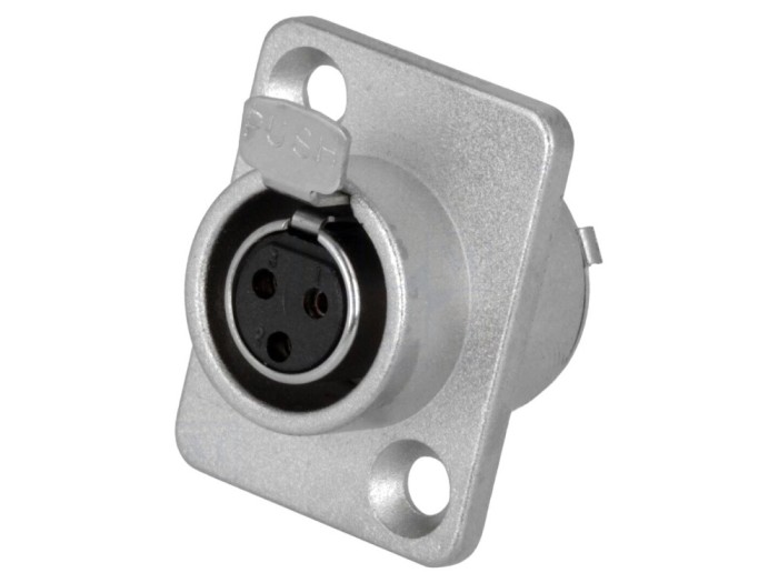 Conector XLR mini mamă 3 pini