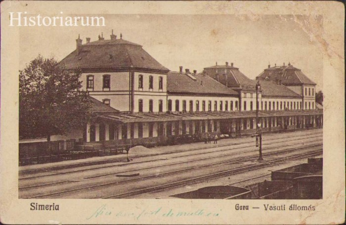 HST CP191 Carte poștală Simeria Gara Vasuti allomas