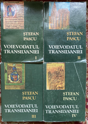 VOIEVODATUL TRANSILVANIEI(PATRU(4)VOLUME,STEFAN PASCU/Ed.DACIA,CLUJ-NAPOCA 1989 foto