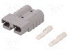 Conector alimentare DC, 0,6kV, 2 pini, seria SB&reg; 50, {{Dimensiune pin}}. ANDERSON POWER PRODUCTS - 6319G1