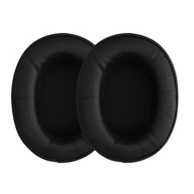 Set 2 Perne de urechi Kwmobile pentru Srhythm NC25/NC35 Noise Cancelling, Negru, Piele ecologica, KWM000024ZV001C foto
