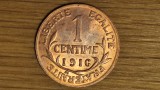 Franta - moneda de colectie - 1 centime 1916 bronz rosu / red - XF/AUNC - absolut superba !, Europa