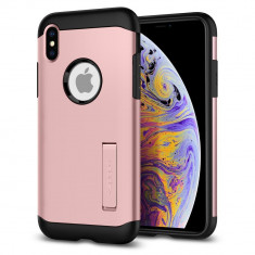 Carcasa Spigen Slim Armor iPhone XS Max Rose Gold foto