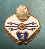 Insigna militara RSR transmisionist specialist de clasa 2
