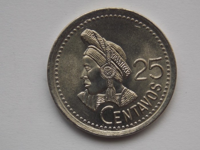 25 CENTAVOS 1995 GUATEMALA UNC