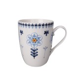 Cana EP3707, portelan, alb + albastru, 300 ml