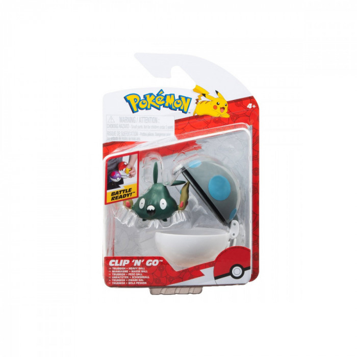 Pokemon - Set 2 figurine Clip n Go, (Trubbish &amp; Heavy Ball) S15