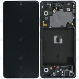 Samsung Galaxy A51 5G (SM-A516B) Unitate de afișare completă prismă zdrobită negru GH82-23124A GH82-23100A
