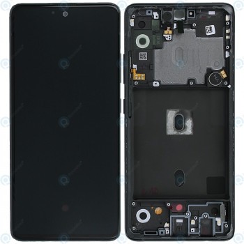 Samsung Galaxy A51 5G (SM-A516B) Unitate de afișare completă prismă zdrobită negru GH82-23124A GH82-23100A foto